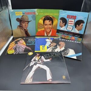 7 LOT OF ELVIS PRESLEY LPS LIVE PEROFRMANCES AND GREATEST HITS AND MORE